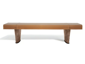 CHEOPE - Tanned leather bench _ HESSENTIA | Cornelio Cappellini